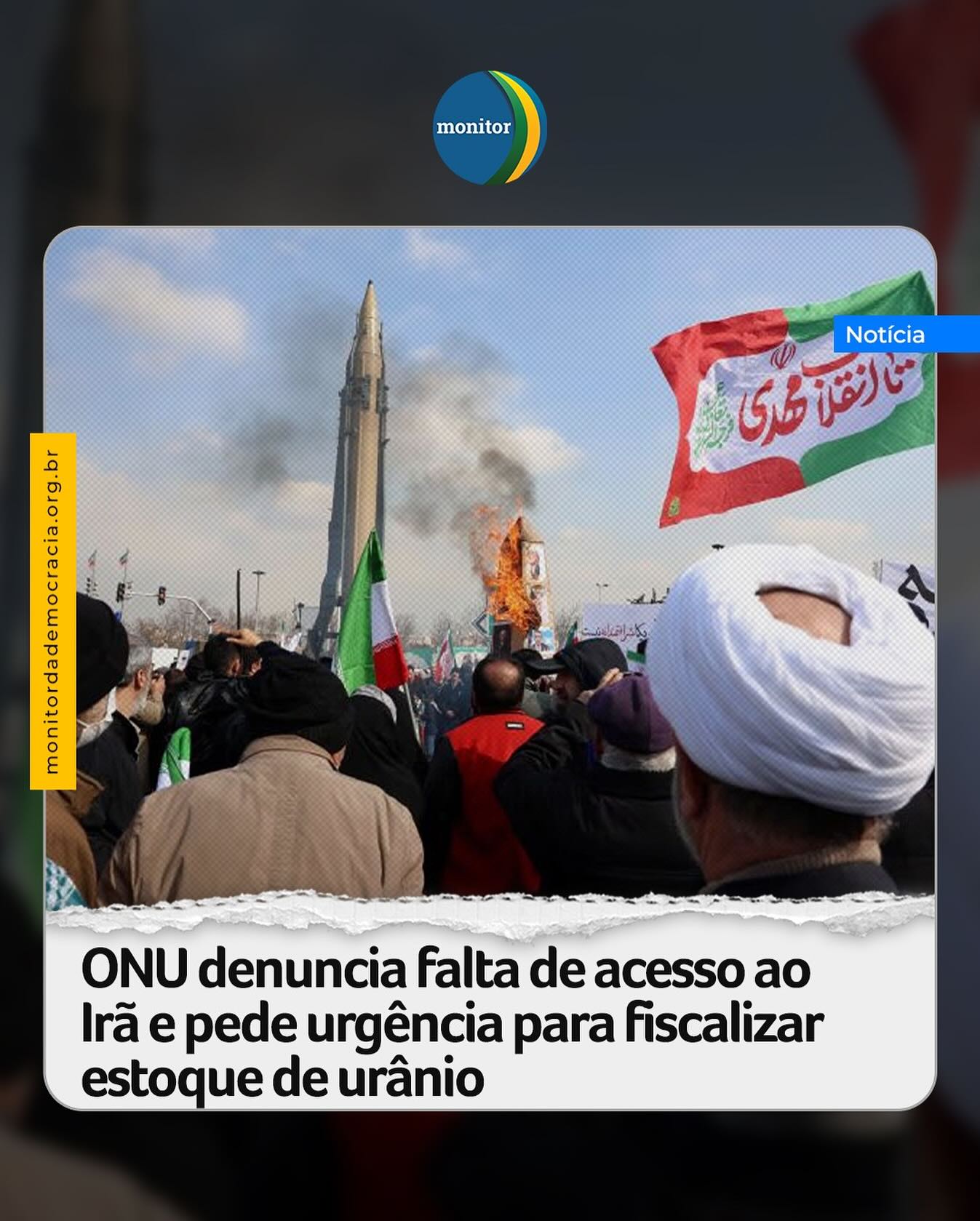 A Agência Internacional de Energia Atômica (AIEA) não fiscaliza o estoque de urânio enriquecido sob posse do Irã desde junho, quando o país entrou em uma breve guerra contra Israel. As informações foram divulgadas pela agência de notícias The Associated Press e constam em um documento confidencial apresentado aos estados-membros das Nações Unidas. 

O órgão de vigilância da ONU aponta que a situação deve ser “resolvida com urgência”, uma vez que o último relatório, divulgado em setembro, aponta que o estoque de 440 kg de urânio em posse de Teerã registra índice de pureza de até 60% — nível próximo ao necessário para produzir armas nucleares (90%).

“A falta de acesso da agência a esse material nuclear no Irã por cinco meses significa que sua verificação está muito atrasada, de acordo com as práticas padrão de salvaguardas”, afirma o documento.

#iran #onu #monitordademocracia
