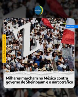 Milhares de pessoas marcharam neste sábado (15) nas ruas da Cidade do México para protestar contra a violência e a política de segurança do governo liderado pela presidente Claudia Sheinbaum.

A manifestação foi convocada pelas redes sociais por representantes da geração Z (menores de 28 anos).

Muitos presentes na marcha, que percorreu importantes avenidas do centro da capital, portavam chapéus semelhantes ao usado por Carlos Manzo, prefeito de Uruapan, no estado de Michoacán (oeste), assassinado em 1º de novembro e que ganhou fama ao perseguir criminosos pessoalmente, a bordo de patrulhas e até mesmo de um helicóptero.

#méxico #sheinbaum #monitordademocracia