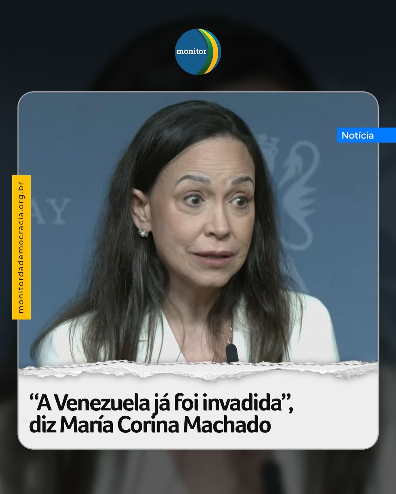 A líder da oposição venezuelana, María Corina Machado, afirmou nesta quinta-feira, 11, em Oslo, capital da Noruega, que a Venezuela “já foi invadida” por agentes russos e iranianos, grupos terroristas e cartéis que operam em acordo com o regime de Nicolás Maduro.

Segundo a vencedora do Prêmio Nobel da Paz, o ditador venezuelano transformou o país no “centro criminal das Américas”.

“Algumas pessoas falam sobre invasão na Venezuela, a ameaça de uma invasão na Venezuela. E eu respondi: a Venezuela já foi invadida. Temos os agentes russos. Temos os agentes iranianos. Temos grupos terroristas, como o Hezbollah, o Hamas, operando livremente em acordo com o regime. Temos a guerrilha colombiana, os cartéis de drogas que tomaram conta de 60% das nossas populações. E não apenas envolvidos no narcotráfico, mas no tráfico de pessoas, em redes de prostituição. Isso transformou a Venezuela no centro criminal das Américas, e o que sustenta o regime é um sistema de repressão muito poderoso e fortemente financiado. De onde vêm esses fundos?”

#venezuela #mariacorinamachado #monitordademocracia
