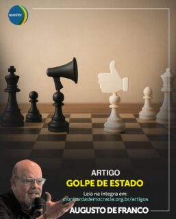 A democracia não é apenas um sistema político. É um organismo vivo que precisa ser compreendido, defendido e nutrido.

No Monitor da Democracia, o Conselheiro Augusto de Franco escreve um texto fundamental e urgente: “Golpe de Estado”.

Mais do que analisar um evento do passado, o artigo mergulha na anatomia dos processos golpistas, explicando como eles podem se manifestar nas sociedades contemporâneas e quais são os verdadeiros antídotos para fortalecer nossas instituições.

É uma leitura essencial para quem acredita que a informação de qualidade e o pensamento crítico são pilares de uma sociedade livre.

🔗 Clique no link da nossa bio para ler o artigo completo e se aprofundar nesta análise crucial.

📌 Compartilhe este post para espalhar conteúdo que fortalece o debate democrático.

#democracia #política #análisepolítica #augustodefranco #monitordademocracia #golpedeestado #cidadania #educaçãopolítica #brasil #instapolitica
