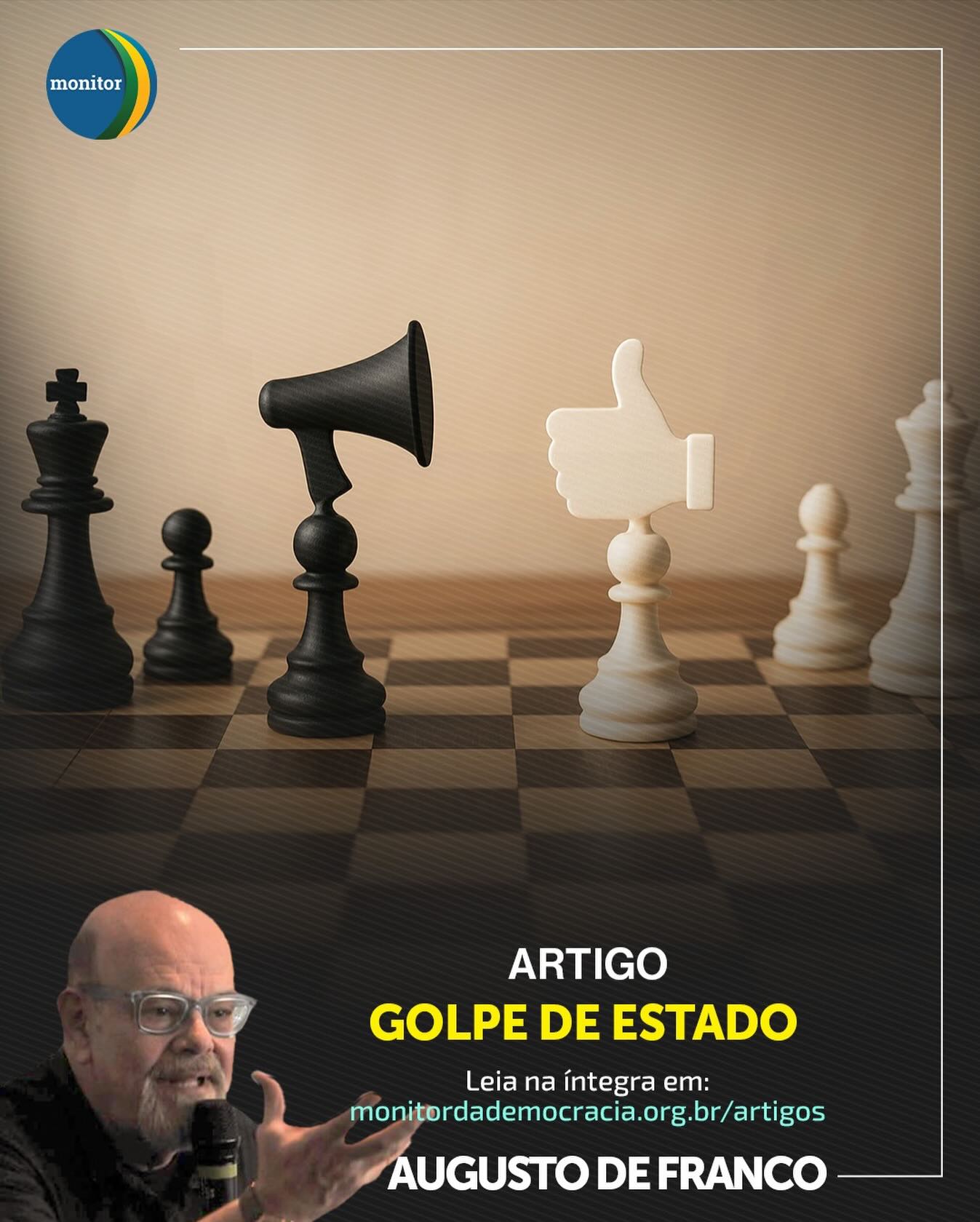 A democracia não é apenas um sistema político. É um organismo vivo que precisa ser compreendido, defendido e nutrido.

No Monitor da Democracia, o Conselheiro Augusto de Franco escreve um texto fundamental e urgente: “Golpe de Estado”.

Mais do que analisar um evento do passado, o artigo mergulha na anatomia dos processos golpistas, explicando como eles podem se manifestar nas sociedades contemporâneas e quais são os verdadeiros antídotos para fortalecer nossas instituições.

É uma leitura essencial para quem acredita que a informação de qualidade e o pensamento crítico são pilares de uma sociedade livre.

🔗 Clique no link da nossa bio para ler o artigo completo e se aprofundar nesta análise crucial.

📌 Compartilhe este post para espalhar conteúdo que fortalece o debate democrático.

#democracia #política #análisepolítica #augustodefranco #monitordademocracia #golpedeestado #cidadania #educaçãopolítica #brasil #instapolitica