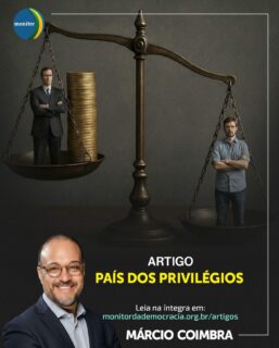 📢 Novo artigo do Presidente do Instituto Monitor da Democracia, Márcio Coimbra.

👉 O Brasil é o “País dos Privilégios”?

A máquina pública deveria servir à nação, mas o que vemos são números que impressionam e exigem reflexão:

•  R$ 20 bilhões é o custo anual de 53 mil servidores que recebem acima do teto constitucional.
•  O salário no setor público federal é, em média, 96% maior do que no privado.
•  O custo do nosso Judiciário chega a 1,6% do PIB – quatro vezes a média dos países da OCDE.

O artigo argumenta que essa distorção não é um mero erro gerencial, mas uma escolha política deliberada. A inércia em promover uma reforma administrativa sustenta privilégios, enquanto recursos que poderiam estar na saúde, educação e infraestrutura alimentam uma “elite burocrática”.

💡 Precisamos reposicionar o debate: a reforma não é só sobre cortar gastos, mas um imperativo moral e econômico para desarmar as armadilhas que nos mantêm como um país subdesenvolvido.

🔗 Leia o artigo completo e reflita conosco! O link está na nossa bio.

#monitordademocracia #marciocoimbra #brasil #reformaadministrativa #privilégios #justiçafiscal #politicabrasileira #artigo #reflexão