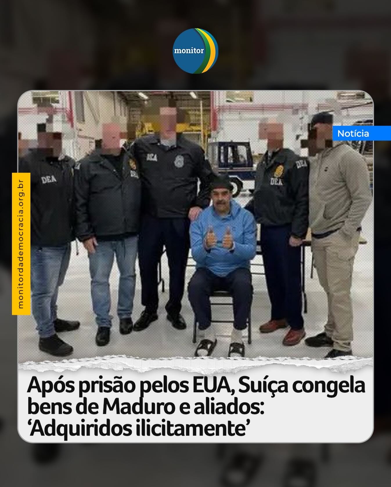 A Suíça congelou todos os bens do presidente deposto da Venezuela, Nicolás Maduro, e de aliados no país. Em comunicado, o governo local informou que a medida busca impedir que os ativos supostamente obtidos de maneira ilegal sejam transferidos para outras contas no exterior. O congelamento entrou em vigor de imediato e tem validade de quatro anos. Não há informações sobre qual é o valor total dos bens do chavista mantidos na Suíça.

“O Conselho Federal quer garantir que quaisquer ativos adquiridos ilicitamente não possam ser transferidos para fora da Suíça na situação atual”, afirmou a nota.

#suiça #maduro #venezuela #caracas #monitordademocracia