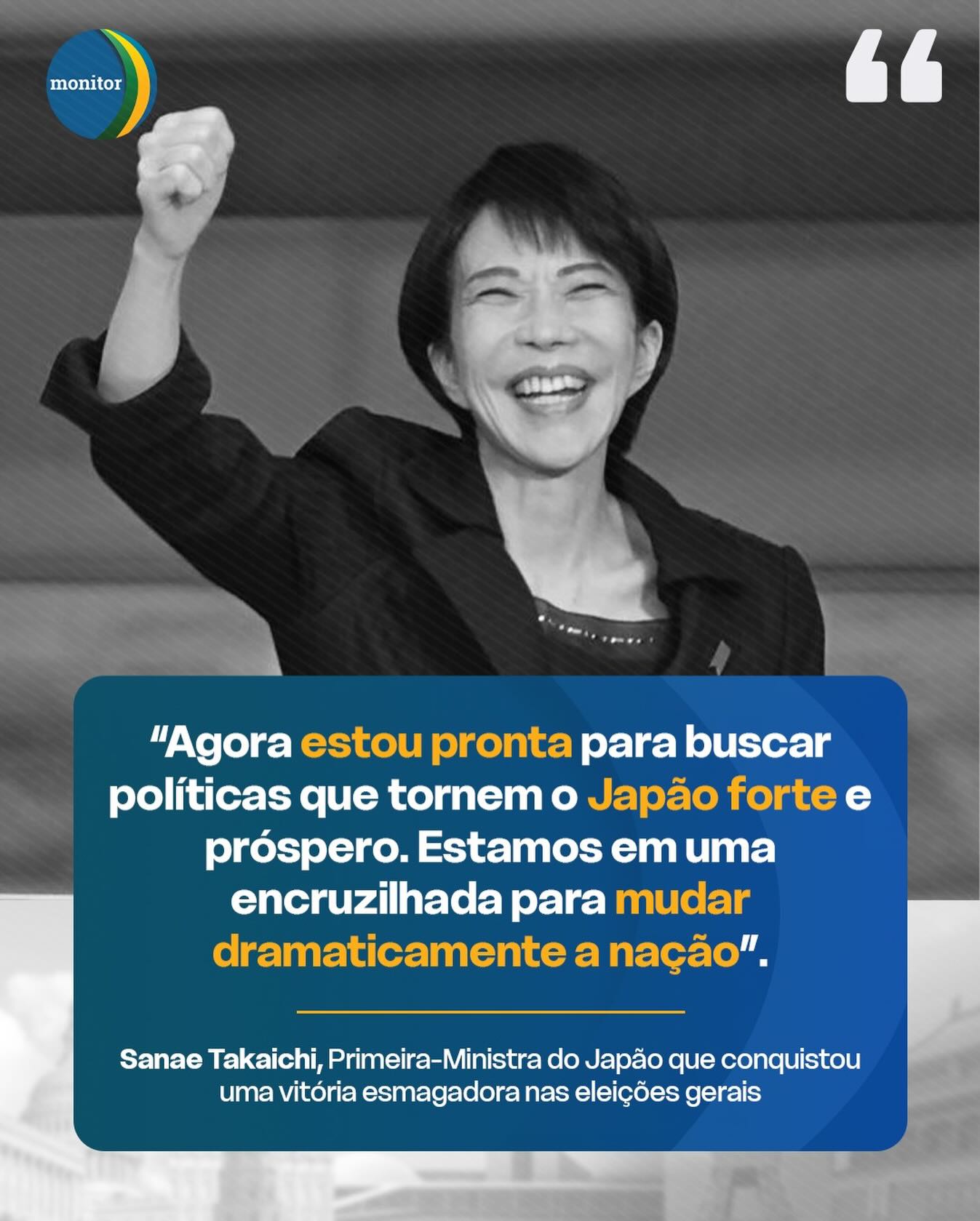 #japão #sanaetakaichi #eleicoes #política #monitordademocracia