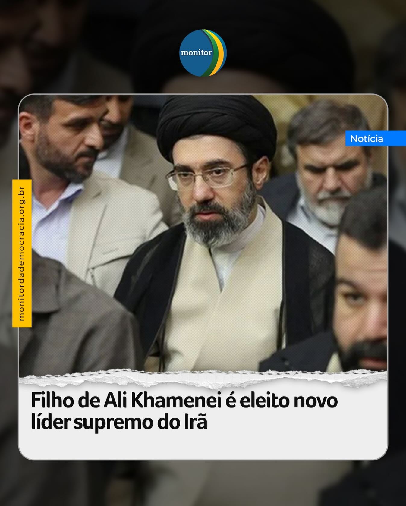 A Assembleia de Especialistas do Irã elegeu nesta 3ª feira (3.mar.2026) Mojtaba Khamenei, filho de Ali Khamenei, como novo líder supremo do Irã.

Fontes relataram à Iran International que Mojtaba foi selecionado sob pressão da Guarda Revolucionária Islâmica. A indicação levou em consideração seu histórico militar, incluindo atuação nas forças armadas durante a guerra Irã-Iraque, mas ele não ocupou cargos políticos formais no regime. Analistas do Instituto do Oriente Médio dos EUA afirmam que a nomeação de Mojtaba é inconstitucional e contraria princípios religiosos, já que a Constituição iraniana exige experiência política para o cargo.

#mojtaba #khamenei #aiatolá #iran #monitordademocracia