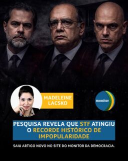 60% dos brasileiros dizem não confiar no STF.

e você ainda confia nas instituições do país?

Comenta aqui: SIM ou NÃO.