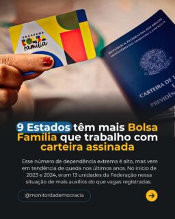 legenda: Hoje, o Brasil tem:
48,8 milhões de empregos formais
18,8 milhões de famílias no Bolsa Família

Estamos criando oportunidades suficientes… ou apenas sustentando uma realidade que precisa mudar?

E você, como enxerga esse cenário hoje no Brasil?