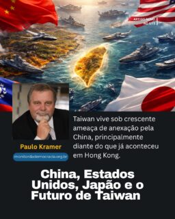 Taiwan no centro de um jogo que pode redefinir o equilíbrio global.

O que está em disputa não é só território… é influência, poder e o futuro das relações internacionais.

Na sua visão: tensão controlada ou risco real de conflito?