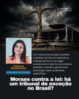 A democracia não se sustenta apenas pelo discurso, mas pelo respeito às instituições, às leis e aos limites do poder.

No artigo, Catarina Rochamonte analisa a decisão do ministro Alexandre de Moraes sobre a Lei da Dosimetria e levanta uma reflexão importante: até que ponto decisões excepcionais podem afetar o Estado Democrático de Direito?

A discussão é complexa, mas necessária.

Leia o artigo completo e deixe sua opinião: estamos diante de uma proteção da democracia ou de um perigoso precedente institucional?