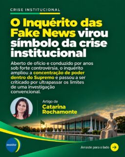 Encerrar o Inquérito das Fake News seria suficiente para recuperar a confiança no STF?

A democracia exige transparência, limites ao poder e responsabilidade de quem o exerce.

Para você, o que precisa mudar para que as instituições recuperem a credibilidade? Deixe sua opinião nos comentários. 👇

Leia o artigo completo no site do Monitor da Democracia.