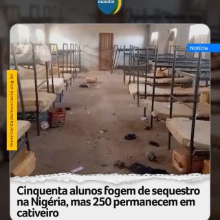 Cinquenta alunos, dentre as 303 pessoas sequestradas na sexta-feira (21) numa escola católica no norte da Nigéria, conseguiram fugir do cativeiro, informou hoje a Associação Cristã da Nigéria (CAN, na sigla em inglês).

Os alunos que conseguiram escapar retornaram para suas famílias. “Os alunos fugiram entre sexta-feira e sábado e já se reuniram com seus pais, pois não puderam retornar à escola após a fuga”, disse o porta-voz da CAN, o religioso Daniel Atori, em comunicado.

O porta-voz da organização disse que 265 pessoas continuam em cativeiro. São 253 crianças —incluindo 250 estudantes e três filhos de funcionários— e 12 professores, informa reportagem da CNN.

#cristãos #nigeria #monitordademocracia