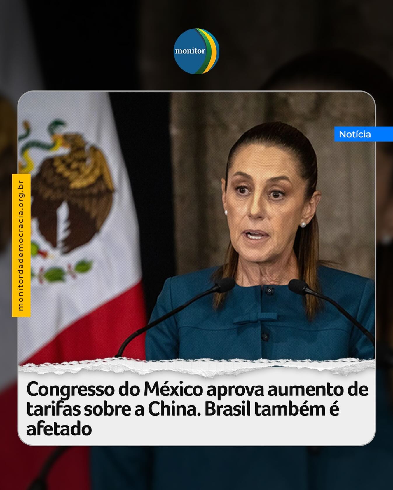 O Congresso mexicano aprovou a maior parte dos aumentos tarifários propostos pelo governo para mais de 1.400 produtos importados da China e de outros países sem acordos de livre-comércio com o México.

O Senado endossou a medida à noite, após a Câmara dos Deputados tê-la aprovado de madrugada. O partido governista Morena, da presidente Claudia Sheinbaum - que afirma serem as tarifas necessárias para estimular a produção doméstica - controla ambas as Casas.

#mexico #china #monitordademocracia