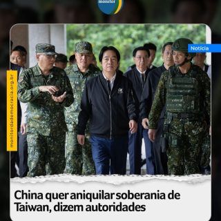 Autoridades de Taiwan disseram nesta terça-feira (10) que a China quer aniquilar a ilha por meio da imposição do princípio de “uma só China” e do chamado “consenso de 1992”, estratégia que, segundo o governo taiwanês, teria como consequência final a eliminação de sua soberania.

Segundo o jornal Taipei Times, o Conselho de Assuntos do Continente afirmou que a retórica apresentada por Pequim durante a chamada Conferência de Trabalho sobre Taiwan representa a repetição de uma linha política antiga cujo objetivo último seria a absorção total da ilha.

De acordo com a agência estatal chinesa Xinhua, Wang Huning, presidente da Conferência Consultiva Política do Povo Chinês e quarto dirigente mais graduado do Partido Comunista Chinês, declarou nesta semana na Conferência de Trabalho sobre Taiwan que as autoridades devem avançar na “grande causa da reunificação nacional”, apoiar forças “patrióticas pró-reunificação” em Taiwan e combater o que chamou de “separatismo e interferência externa”.

#taiwan #taipei #china #soberanía #monitordademocracia