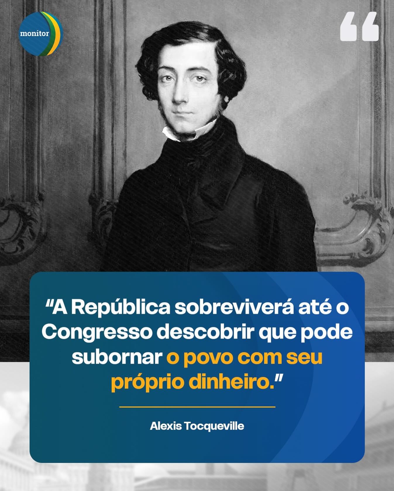 #alexisdetocqueville #democracianaamerica #republica #brasil #monitordademocracia