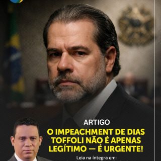 A democracia respira através do equilíbrio entre os poderes, e esse equilíbrio exige responsabilidade. ⚖️

No seu mais novo artigo para o Monitor da Democracia, Ismael Almeida traz uma análise contundente sobre o cenário atual do STF. Ele defende que o pedido de impeachment do ministro Dias Toffoli ultrapassou a barreira da disputa política: tornou-se uma medida de urgência institucional.

O que você vai encontrar no texto:

- A fundamentação jurídica e política por trás do pedido.

- O debate sobre a legitimidade do controle do Legislativo sobre o Judiciário.

- Por que a inércia pode custar caro à nossa democracia?

Precisamos falar sobre a prestação de contas daqueles que ocupam as cadeiras mais altas do país.

🔗 Link na bio para ler o artigo completo!

#monitordademocracia #democracia #stf #diastoffoli #justiça