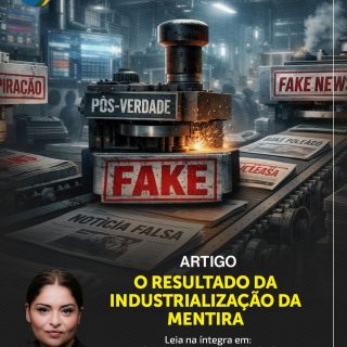 A mentira ganhou escala industrial — e nós estamos vivendo o resultado disso. 🏭⚠️

No novo artigo para o Monitor da Democracia, nossa conselheira Madeleine Lacsko disseca como a produção em massa de desinformação não apenas distorce fatos, mas corrói o tecido da confiança social.

É uma leitura essencial para entender as engrenagens por trás do que consumimos diariamente nas redes.

🔗 O link para o artigo completo está na nossa Bio!

#monitordademocracia #madeleinelacsko #democracia #desinformacao #fakenews