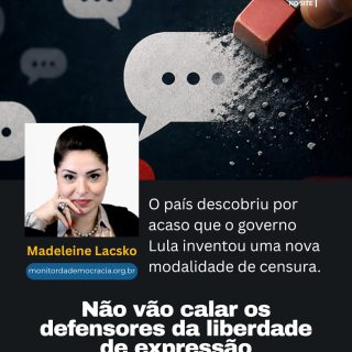 Quando a censura deixa de ser exceção e começa a se repetir, o sinal de alerta já foi dado.

Na sua opinião, estamos diante de um caso isolado ou de um padrão?

Leia o artigo completo:
[monitoradademocracia.org.br](http://monitoradademocracia.org.br/)