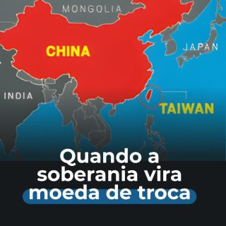 Hoje o cenário internacional nos traz um alerta sério: até onde vai a independência de um país quando ela depende financeiramente de outro?

O episódio envolvendo Taiwan não é apenas um fato isolado. Ele expõe uma realidade cada vez mais presente nas relações globais: decisões estratégicas sendo influenciadas por interesses econômicos.

E você, como enxerga esse movimento no cenário global?