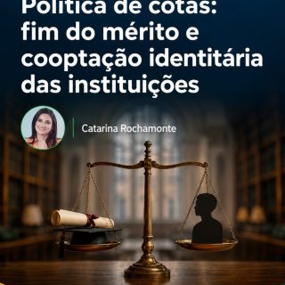 Em seu novo artigo para o Monitor da Democracia, Catarina Rochamonte analisa como as políticas de cotas e a lógica identitária vêm transformando os critérios de seleção em universidades e outras instituições.

A reflexão vai além de concordar ou discordar. O debate envolve a produção de conhecimento, a confiança nas instituições, a igualdade perante a lei e os possíveis efeitos de políticas criadas para reduzir desigualdades.

A proposta é discutir o tema com argumentos, evidências e abertura ao contraditório.

💬 Na sua opinião, como equilibrar inclusão, igualdade de oportunidades e mérito?

Leia o artigo completo no site do Monitor da Democracia e compartilhe sua visão nos comentários.

#MonitorDaDemocracia #PolíticasDeCotas #Meritocracia #Igualdade #DebatePúblico Instituições Democracia
