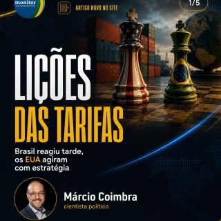 Na sua opinião, o Brasil está preparado para enfrentar disputas comerciais cada vez mais complexas?

Leia o artigo completo no site do Monitor da Democracia.

#MonitorDaDemocracia #ComércioExterior #Geopolítica #BrasilEUA #PolíticaInternacional Economia Tarifas Diplomacia AnálisePolítica