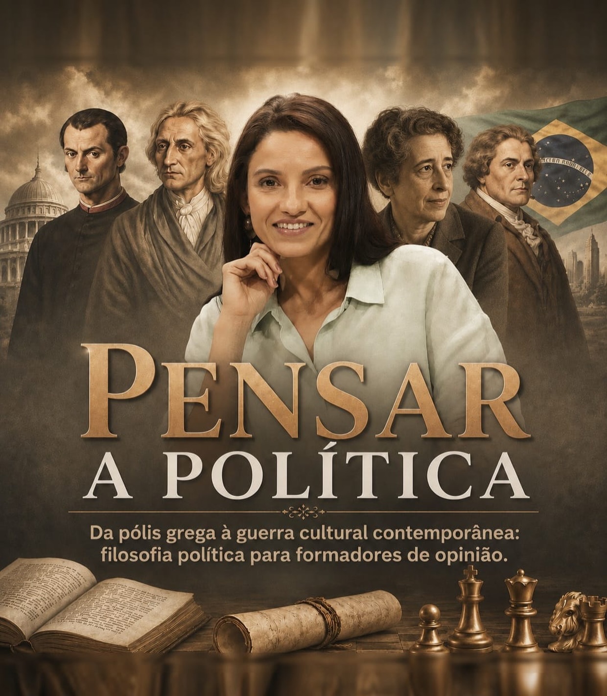 Falar sobre política qualquer um fala. Analisá-la e interpretá-la exige mais do que mera informação.

Está no ar o curso Pensar a Política: *8 módulos, 40 aulas*. Uma formação filosófica para analistas políticos rigorosos.

Saiba mais 👇
https://pensarapolitica.catarinarochamonte.com.br/