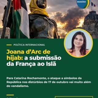 O que significa cobrir Joana d’Arc com um véu?

Na noite de 17 de outubro, a França viveu um dos distúrbios mais violentos das últimas décadas. Em meio a saques e incêndios, dois gestos chamaram atenção: o busto de Marianne derrubado em Marseille e a estátua de Joana d’Arc, em Toulouse, coberta para simular um hijab e com uma bandeira da Palestina presa ao braço.

Para Catarina Rochamonte, não se trata de mero vandalismo, e sim de uma disputa pelos símbolos que dão sentido a uma nação.

“Símbolos não são meros ornamentos.” 🏛️

💬 Ataques a símbolos nacionais são só depredação ou carregam uma mensagem política? Deixe sua opinião nos comentários 👇

🔁 Compartilhe com quem acompanha a política europeia e salve o post para ler depois.

📖 Artigo completo no link da bio ou em monitordademocracia.org.br

#MonitorDaDemocracia #França #JoanaDArc #Europa #politicainternacional