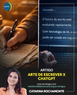 IA vs. Criatividade: Quem vence essa disputa? ⚖️

Muitos dizem que o ChatGPT é o futuro da escrita. Mas o que acontece com a “arte” de colocar as ideias no papel quando a máquina assume o comando?

Catarina Rochamonte traz uma análise afiada no Monitor da Democracia sobre a diferença entre gerar conteúdo e escrever de verdade. Um convite para pensarmos sobre o papel do humano em um mundo cada vez mais automatizado.

Não deixe de ler! O link está na bio:

#catarinarochamonte #escritacriativa #chatgpt #inovaçao #monitordademocracia