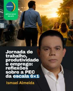 A discussão sobre a escala 6x1 envolve um desafio importante: como conciliar qualidade de vida, produtividade e geração de empregos. Um tema que merece reflexão e diálogo.