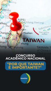 Seu artigo pode levar você até Taiwan! 🇹🇼✈️

O Instituto Monitor da Democracia e a Casa Política convidam estudantes universitários e jovens pesquisadores de todo o Brasil para o Concurso Acadêmico Nacional de Artigos Científicos:

“Por que Taiwan é importante?”

Esta é a oportunidade de transformar sua pesquisa em reconhecimento nacional e internacional, aprofundando temas como geopolítica, democracia, tecnologia, inovação e a importância de Taiwan para o equilíbrio global.

🏆 Premiação:

🥇 1º lugar: viagem internacional para Taiwan, com passagem aérea de ida e volta, publicação do artigo e Certificado de Honra ao Mérito.

🥈 2º lugar: prêmio de R$ 2.000, publicação do artigo e certificado.

🥉 3º lugar: prêmio de R$ 2.000, publicação do artigo e certificado.

Podem participar estudantes de graduação ou pós-graduação, com até 30 anos, matriculados em instituições brasileiras reconhecidas pelo MEC.

📅 Inscrições até 30 de junho de 2026, às 23h59.
📄 O artigo deve ser inédito e ter 10 páginas, incluindo as referências.
📩 Envio em PDF para: contato@casapolitica.com.br

Sua pesquisa pode ultrapassar as fronteiras da universidade e ganhar destaque no debate internacional.

Prepare seu artigo, participe e mostre por que Taiwan é importante para o Brasil e para o mundo.
