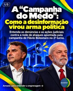 Uma informação falsa pode alcançar milhões. A correção chega a todos?

A campanha de Flávio Bolsonaro levou ao TSE denúncias sobre uma suposta rede de desinformação nas redes sociais. Arraste para conhecer as acusações e os pedidos apresentados à Justiça Eleitoral.

Antes de compartilhar qualquer conteúdo, confira a fonte, a data e o contexto.

💬 Você já recebeu uma notícia política que parecia verdadeira e depois descobriu que era falsa? Conte nos comentários.