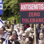 Protesto contra o antissemitismo na Bélgica — Foto: AFP