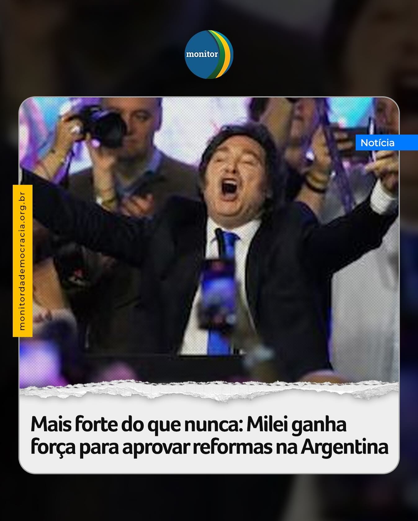 Milei precisava de, pelo menos, um terço dos legisladores para manter vetos a leis da oposição que afetem o equilíbrio fiscal, base do seu plano econômico. Também precisava de um terço para evitar processos de destituição, a partir de denúncias de corrupção.

Obteve bem mais do que isso, abandonando a sua “hiper minoria” parlamentar. Na Câmara de Deputados, Milei passa de ter 37 a 80 legisladores. Com os aliados, fica com 107. Vai precisar de 22 deputados para obter quórum e aprovar reformas.

No Senado, Milei passa de seis a 19 senadores. Com os aliados, fica com 24. Vai precisar de 13 senadores para conseguir quórum e aprovar reformas.

Somente duas pesquisas de intenção de voto previram essa vitória contundente. O analista político, Cristian Buttié, da CB consultores, foi o mais preciso: calculou em 40,8% de votos válidos. E a consultora brasileira AtlasIntel previu uma vitória por 41,1% dos votos, bem próxima da realidade.

#argentina #milei #monitordademocracia