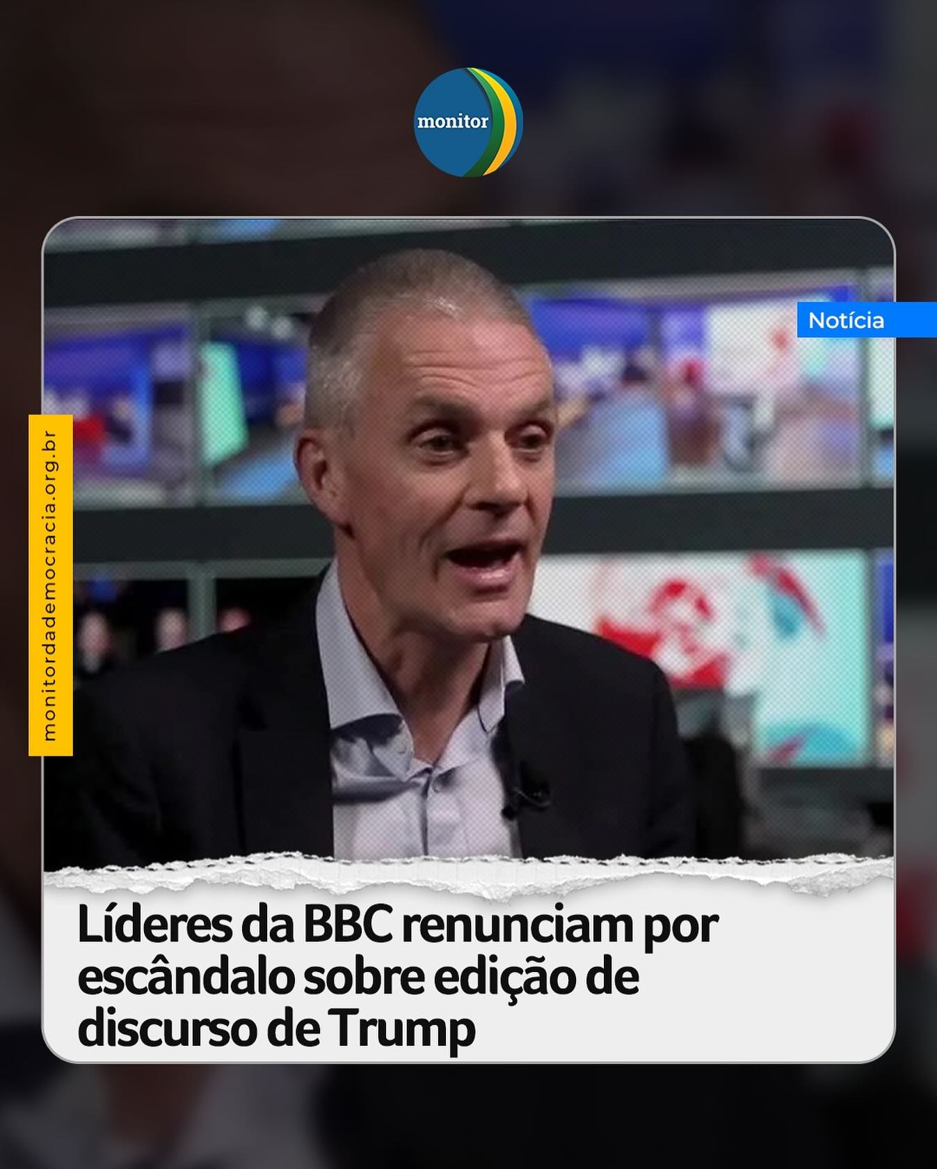 Dois altos líderes da BBC renunciaram no domingo (9) em meio a um escândalo crescente sobre imparcialidade e viés, que mergulhou a emissora pública britânica em uma das maiores crises dos últimos anos. O executivo mais sênior da BBC, o diretor-geral Tim Davie, e a diretora-executiva da divisão de notícias, Deborah Turness, ambos renunciaram após o vazamento de um memorando profundamente crítico que, entre outras coisas, revelou que a BBC editou de forma enganosa um discurso do presidente dos Estados Unidos, Donald Trump, para fazer parecer que ele havia convocado diretamente a violência no dia 6 de janeiro. 

Em uma nota enviada aos funcionários no domingo à tarde, Davie disse que sua renúncia foi “totalmente uma decisão minha”. Ele acrescentou que, como diretor-geral, ele assumia a “responsabilidade final” pelos erros cometidos pela BBC.

#bbc #trump #monitordademocracia